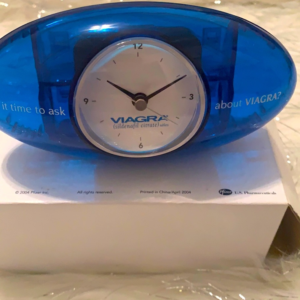 NIB V-I-A-G-R-A clock! Pfizer